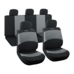 Bormann Σετ Καλύμματα Αυτοκινήτου Πολυεστερικό  Μαύρο/Γκρι 9τμχ  BWC3300
