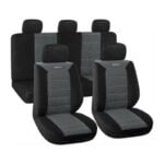 Bormann Σετ Καλύμματα Αυτοκινήτου Πολυεστερικό  Μαύρο/Γκρι 9τμχ  BWC3400