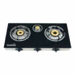 Bormann Επιτραπεζια Εστία Υγραερίου Τριπλή  Ανοξείδωτη BLG8500