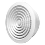 Europlast Περσίδα Εξαερισμού Στρογγυλή Φ150mm Με Σίτα Λευκή NGA150