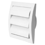 Europlast Περσίδα Εξαερισμού Τετράγωνη Βαρύτητας Με Σίτα 14.8x15.3cm ND10Z