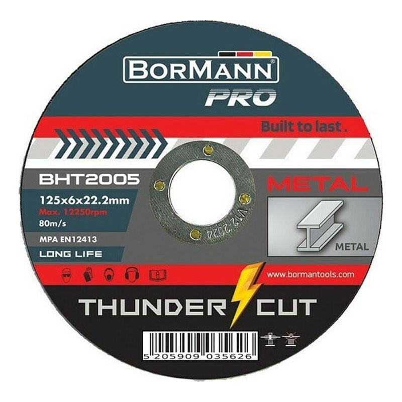 Bormann Pro Δίσκος Κοπής Thunder Cut Long Life 125mm BHT2005