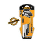 Ingco HHK11092 Επαγγελματικό Σετ Κλειδιά Allen Μακριά 1.5-10mm 9τμχ