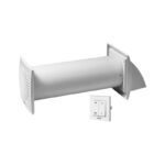 Europlast EER150S Εναλλάκτης Θερμότητας Αέρα Mε Διακόπτη Tοίχου Λευκός 150mm