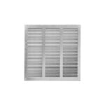 Europlast MR3030Zn Περσίδα Εξαερισμού Γαλβανιζέ με Πλέγμα Προστασίας Γκρι