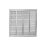 Europlast MR4040Zn Περσίδα Εξαερισμού 40x40cm Γαλβανιζέ Γκρι