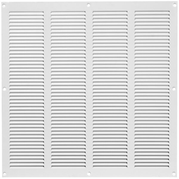 Europlast MR4040 Περσίδα Εξαερισμού Μεταλλική με Πλέγμα Προστασίας Λευκό
