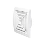 Europlast ND10G Περσίδα Εξαερισμού με Πλέγμα Προστασίας Λευκό