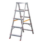 Bormann Pro BHL9040 Σκάλα Αλουμινίου με 2x5 Σκαλοπάτια