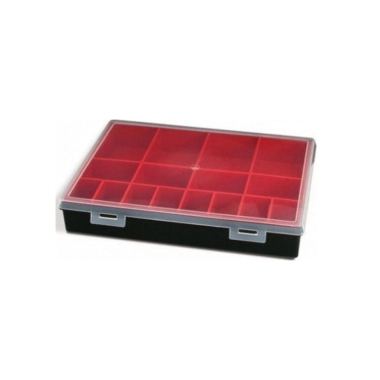 Tayg 330/50/16 Ταμπακιέρα Εργαλείων 16 Θέσεων με Αφαιρούμενα Κουτιά 330x247x54 mm Κόκκινη
