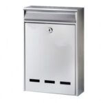 Bormann Lite BMB1001 Γραμματοκιβώτιο Μεταλλικό Τετράγωνο Σε Γκρί Χρώμα 20.5x30.5x5.5