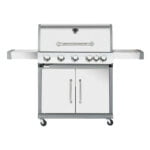 Bormann Elite BBQ5100 Ψησταριά Υγραερίου Μαντεμένιας Σχάρας 101x66εκ. με 5 Εστίες 18kW και Πλαϊνό Μάτι