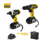 Bormann BCD2610 Σετ Δραπανοκατσάβιδο & Κατσαβίδι 20V με 2 Μπαταρίες 2Ah και Θήκη