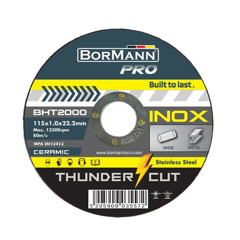 Bormann Pro BHT2000 Δίσκος Κοπής Thunder-Cut Inox Φ115x1mm