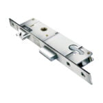 Domus 91735T Χωνευτή Κλειδαριά Μαχαιρωτή 35mm με Ρυθμιζόμενη Γλώσσα Euro 16 Μόνο Σώμα σε Ασημί Χρώμα