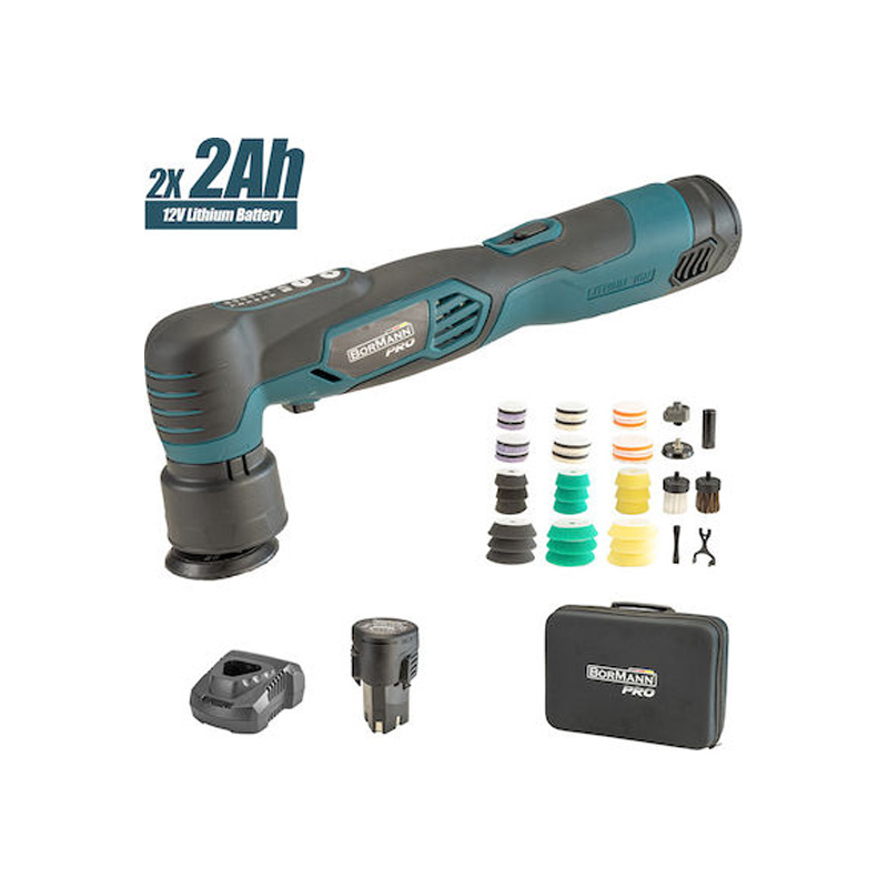 Bormann BCP3850 Bormann - BCP3850 Έκκεντρος Αλοιφαδόρος 2x2Ah με Ρύθμιση Στροφών