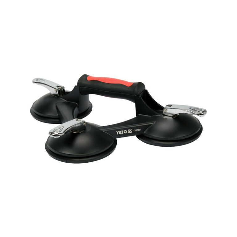 Yato YT-37237 Τριπλή Βεντούζα Αλουμινίου Διαμέτρου 125mm με Ικανότητα Συγκράτησης 190kg