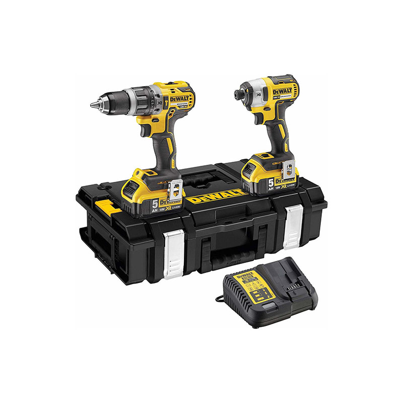 01-DCK266P2 Dewalt DCK266P2 Σετ Κρουστικό Δραπανοκατσάβιδο & Παλμικό Κατσαβίδι 18V με 2 Μπαταρίες 5Ah και Θήκη