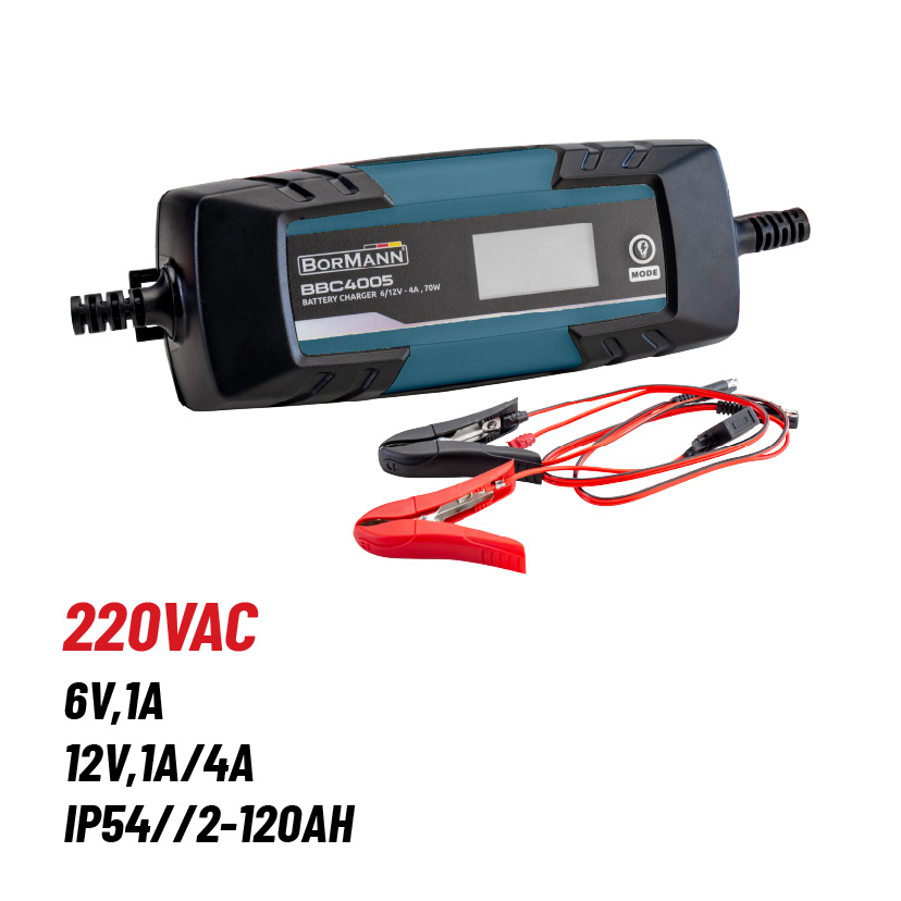 BBC4005 BORMANN BBC4005 Φορτιστής-Συντηρητής 6/12V - 4A , 70W - Image 1