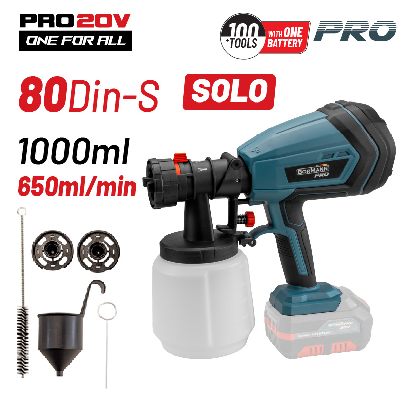 BBP3620 BORMANN Pro BBP3620 Πιστόλι Βαφής Μπαταρίας 20V,SOLO - Image 1