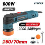 BORMANN Pro BCP3050 Αλοιφαδόρος Έκκεντρος 600W,50mm/75mm,2000-6800Rpm,με Προεκκίνηση