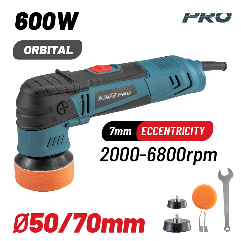 BCP3050 BORMANN Pro BCP3050 Αλοιφαδόρος Έκκεντρος 600W,50mm/75mm,2000-6800Rpm,με Προεκκίνηση - Image 1